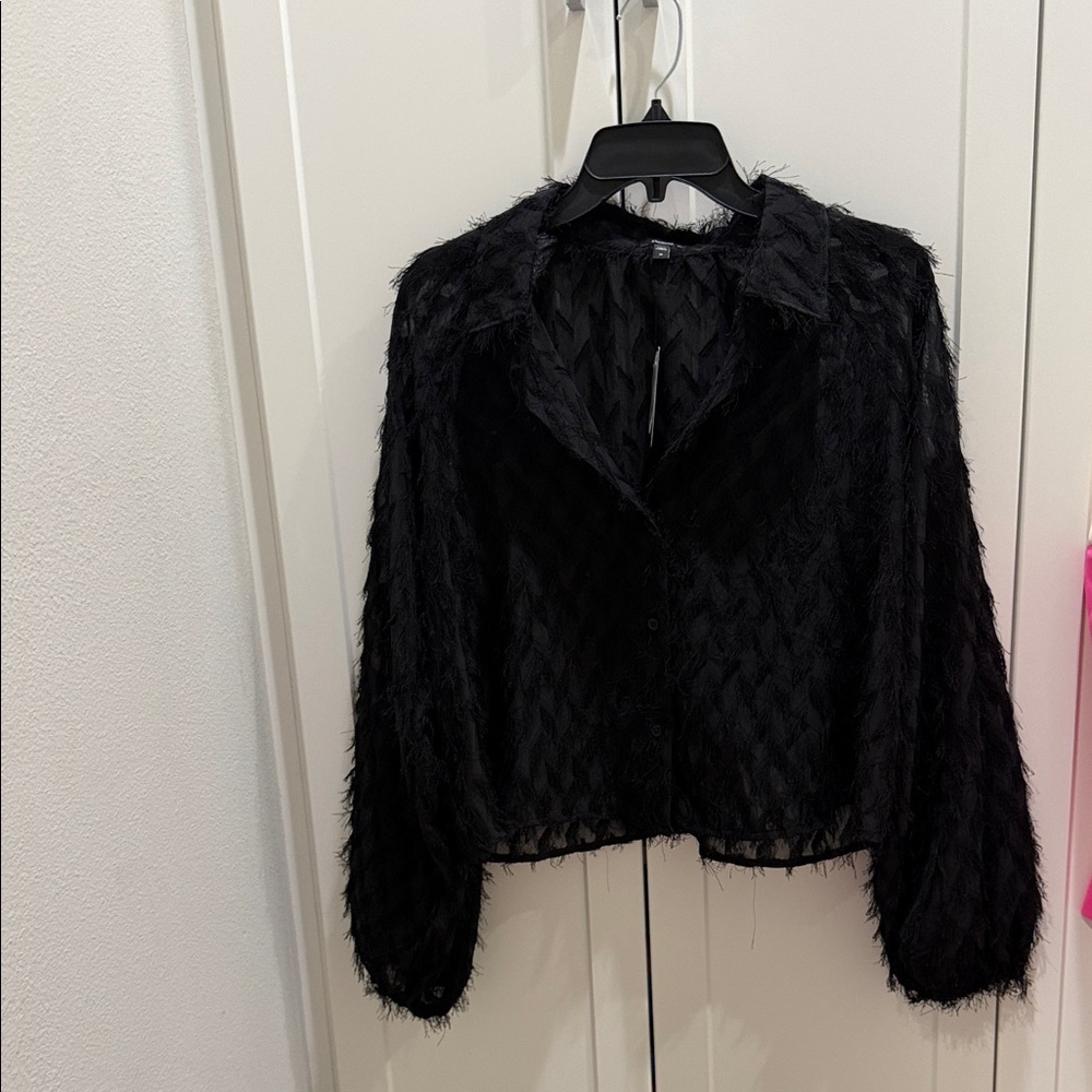 NWT Elegant Black Women's Top size Medium